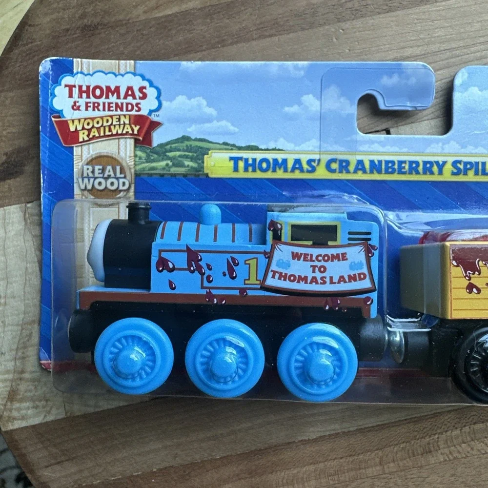 Thomas & Friends 2014 Wooden Railway Train Tank Engine Cranberry Spill DFH48 New